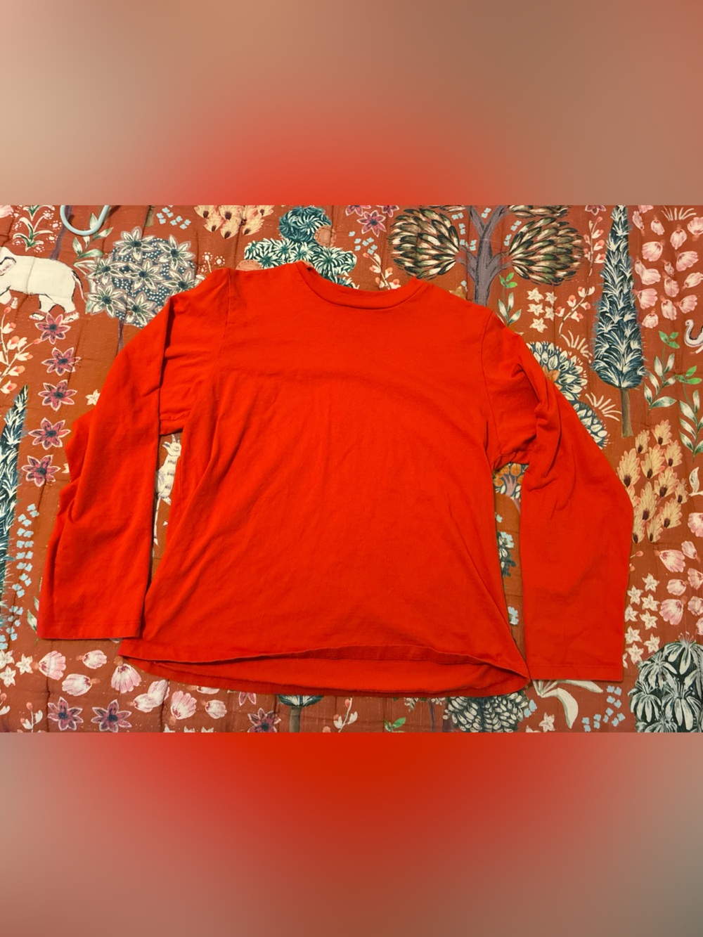 Reformation Vibrant Orange Crewneck Tee